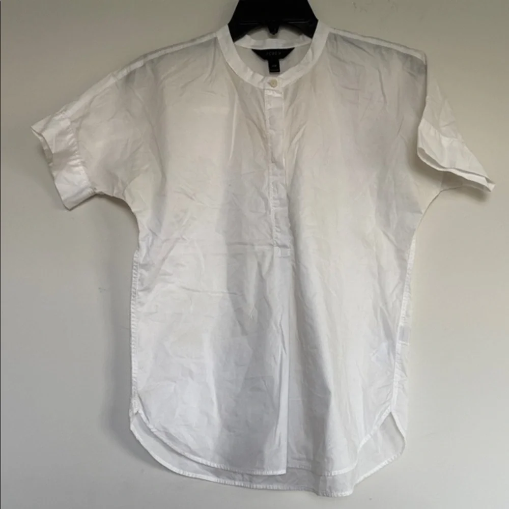 J. Crew White Casual Button Down Shirt